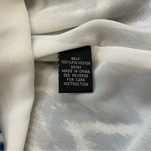 5/$25 BEAUTIFULLY COUTURE Zigzag Aztec Print Tank Mini Dress - Blue Size Small - Picture 6 of 9